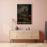 New York City at Dusk Poster