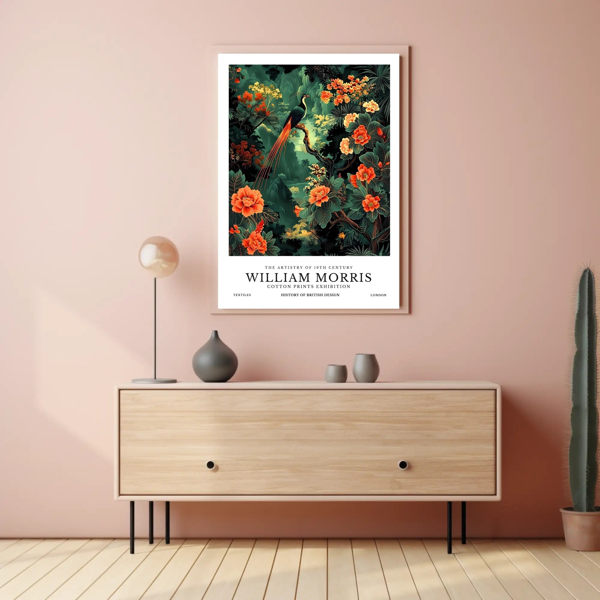 William Morris Arts and Crafts Vintage Artistic Poster