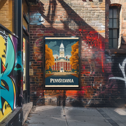 Pennsylvania Vintage Poster