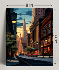 Urban Sunset Poster PosterGoat