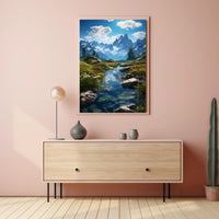 Majestic Mountain Landscape Poster