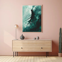 The Shadowed Warrior Poster PosterGoat