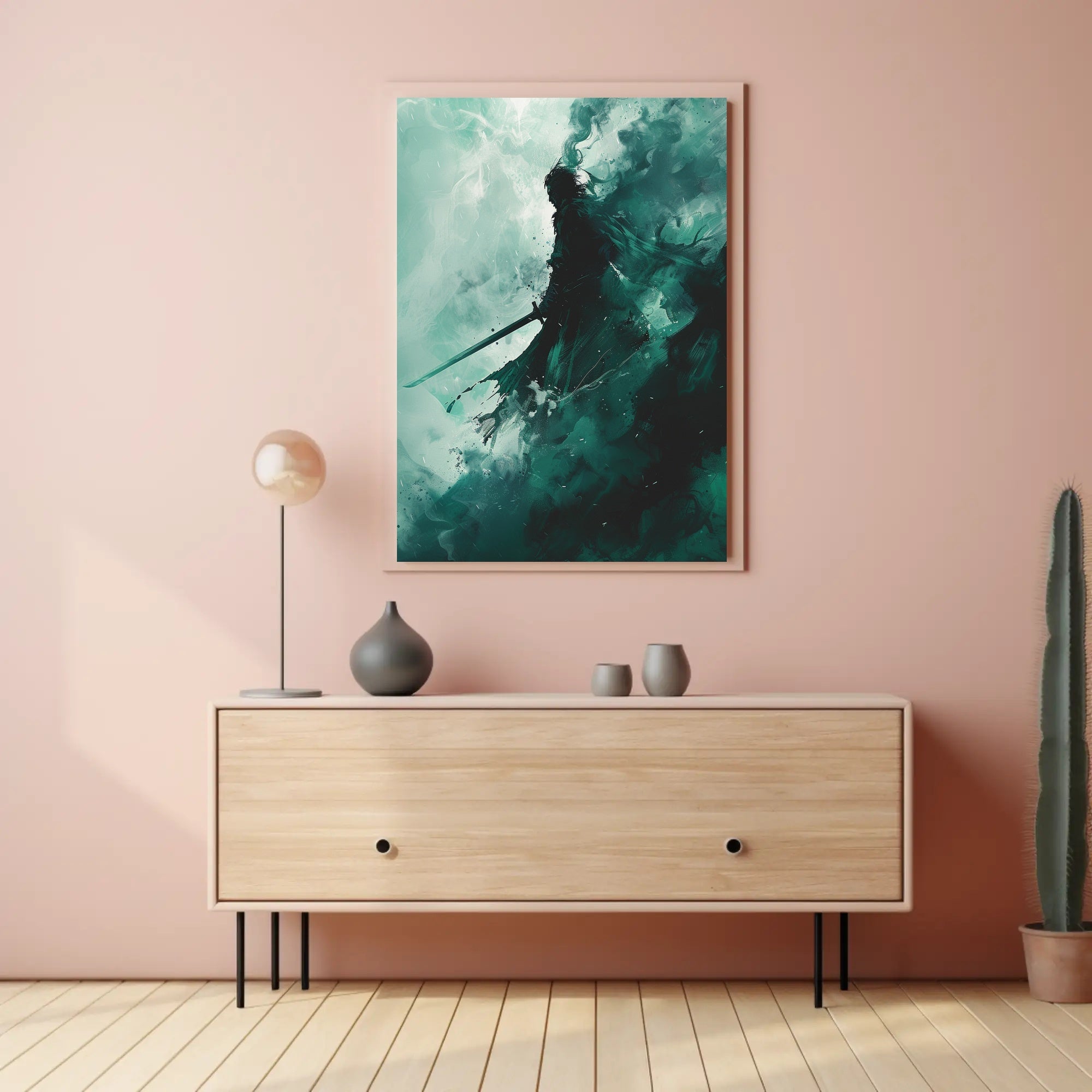 The Shadowed Warrior Poster PosterGoat