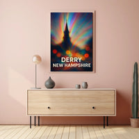 Derry New Hampshire Vibrant Impressionism Poster