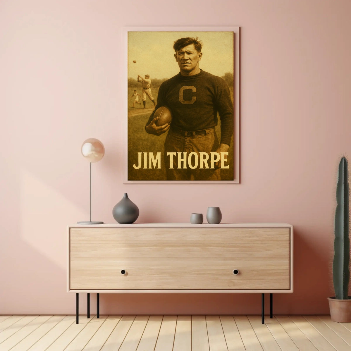 Jim Thorpe Legendary Athlete Poster