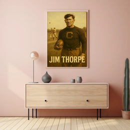Jim Thorpe Legendary Athlete Poster