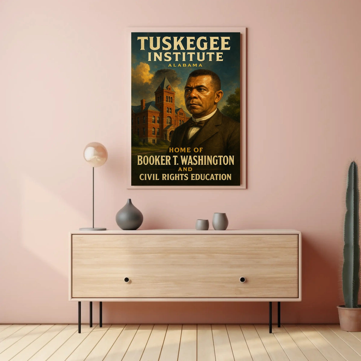 Booker T. Washington And Tuskegee Poster