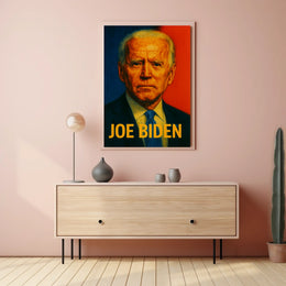 Joe Biden Patriotic Portrait Gift Decor Poster