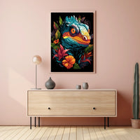 Vibrant Reptile Art Poster
