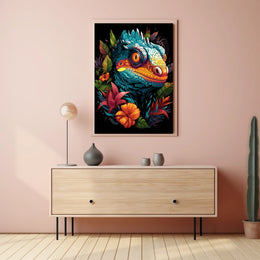 Vibrant Reptile Art Poster