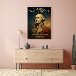 George Washington Father of the Nation Poster