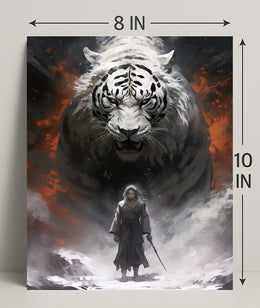 Warrior And The White Tiger Poster