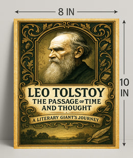 Leo Tolstoy The Passage of Time and Thought Poster PosterGoat