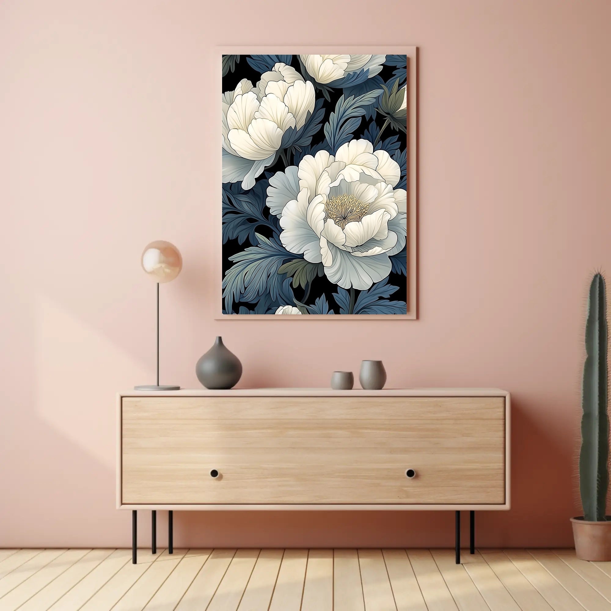 Floral Elegance Wall Art Print for Home Decor