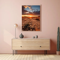 Desert Sunset Serenity Poster