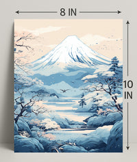 Tranquil Mountain Landscape Poster
