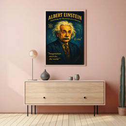Albert Einstein Inspirational Scientific Exploration Poster