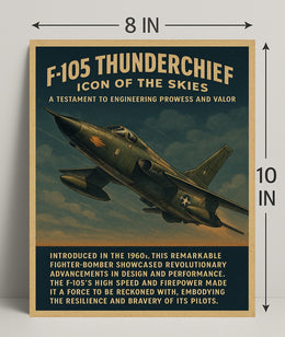 F-105 Thunderchief Icon of the Skies Poster PosterGoat