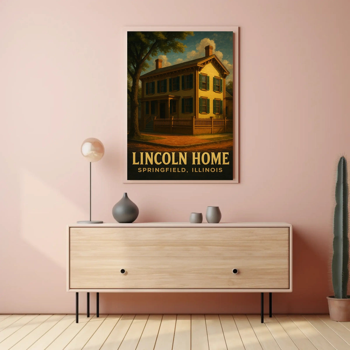 Lincoln Home In Springfield Poster