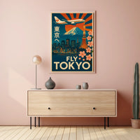 Tokyo Vintage Travel Advertisement Poster