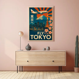 Tokyo Vintage Travel Advertisement Poster