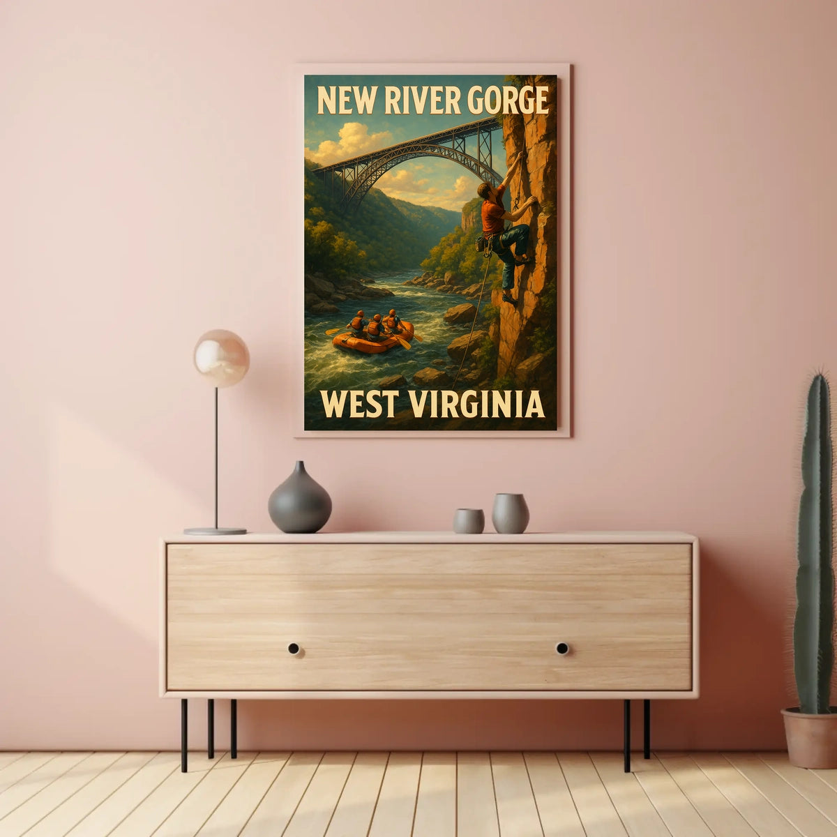 Adventure In New River Gorge Poster