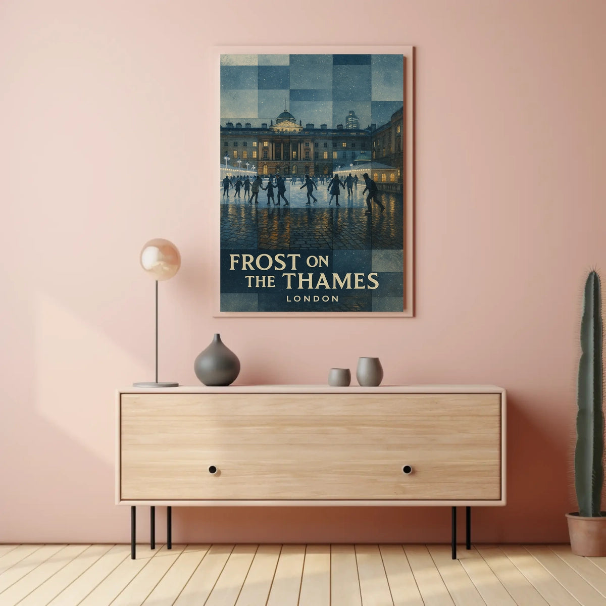 Frost On The Thames Poster