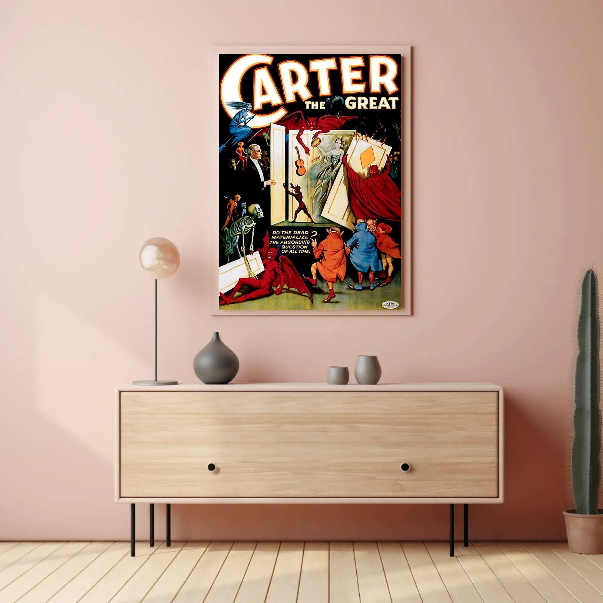Carter the Great Magic Show Vintage Art Poster