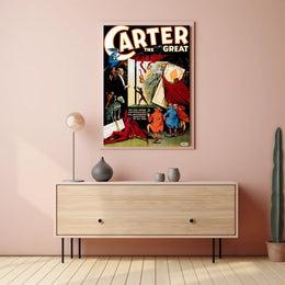 Carter the Great Magic Show Vintage Art Poster