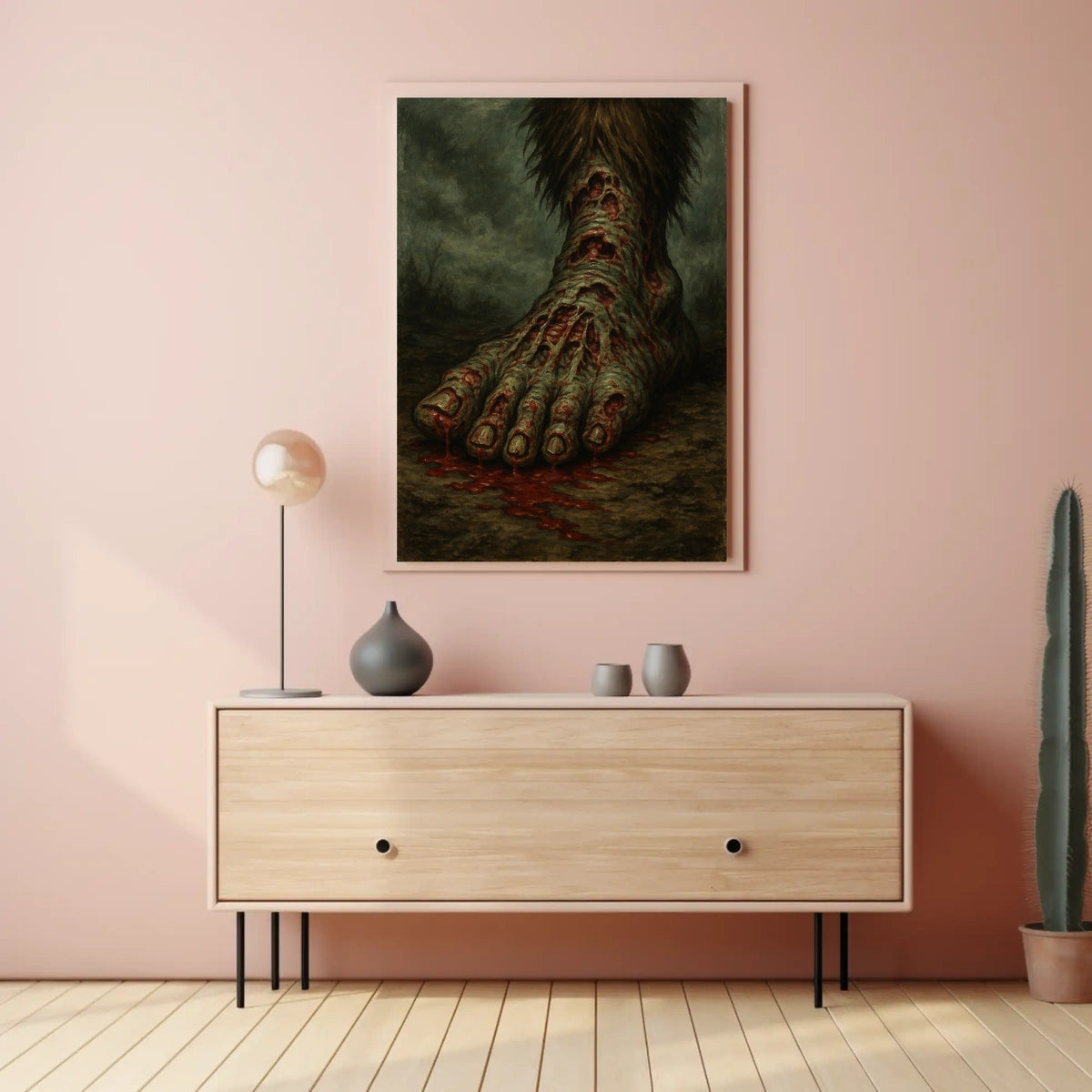 The Monstrous Foot Poster Cityscape Travel Wall Art