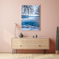Winter Serenity By The Lake Poster