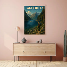 Lake Chelan, Washington Poster