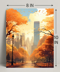 Autumn In The City Poster PosterGoat