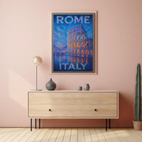 Rome, Italy Vibrant Landmarks Poster