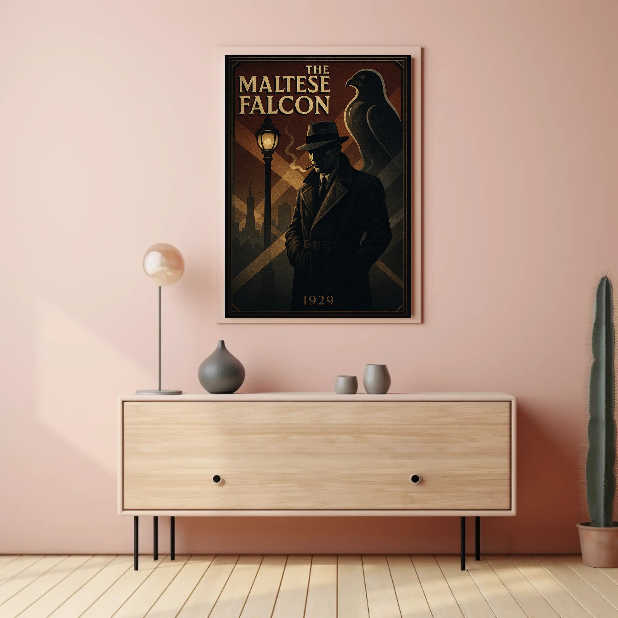 The Maltese Falcon Noir Film Poster Pop Culture Poster