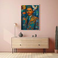 Rock and Roll King: Abstract and Pop Culture Poster