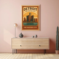 Detroit The Motor City Poster