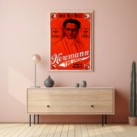 Travel Poster featuring a mentalist named Newmann, showcasing a vibrant design perfect for art lovers.
