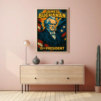 James Buchanan 15th President Poster Historical Wall Art