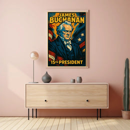 James Buchanan 15th President Poster Historical Wall Art