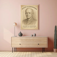 Dwight D Eisenhower Presidential Term Overview Poster Art Print PosterGoat