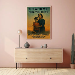 Empowerment Vintage Poster: Mother and Son Bond