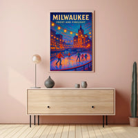 Milwaukee Frost And Firelight Poster