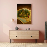 Peru Enchanting Travel Poster Vintage Wall Art