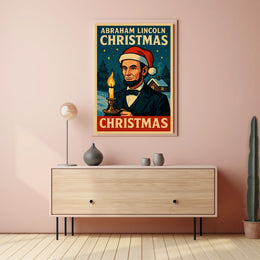 Abraham Lincoln Christmas Poster