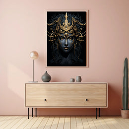 Enigmatic Cyber Queen Poster