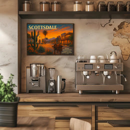 Scottsdale Desert Charm Travel Poster Print