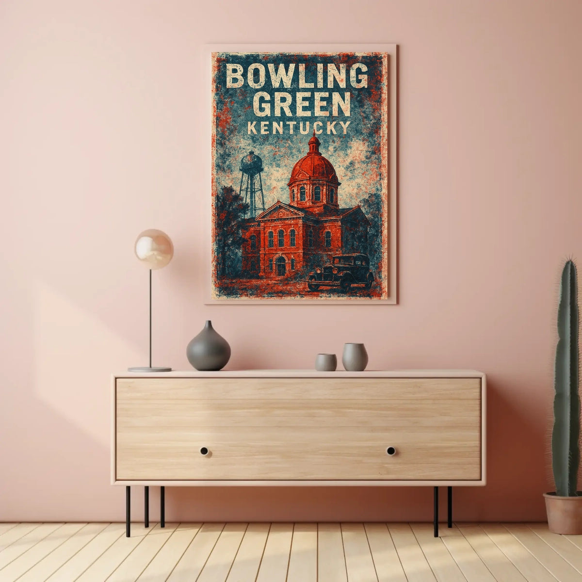 Bowling Green Kentucky Cityscape Photography Poster