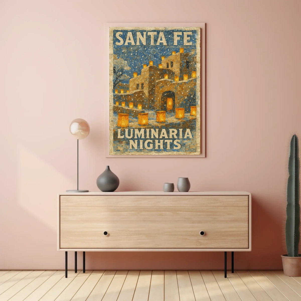 Santa Fe Luminaria Nights Poster