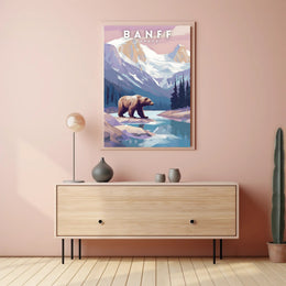 Banff Wilderness Adventure Vintage Travel Poster